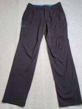 Amazon Men's Black Cargo Pants with Blue Trim Size Medium 32-34